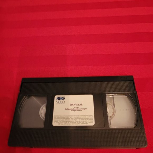 VINTAGE 1986 V.H.S. COPY OF RAW DEAL!!! - Picture 2 of 4